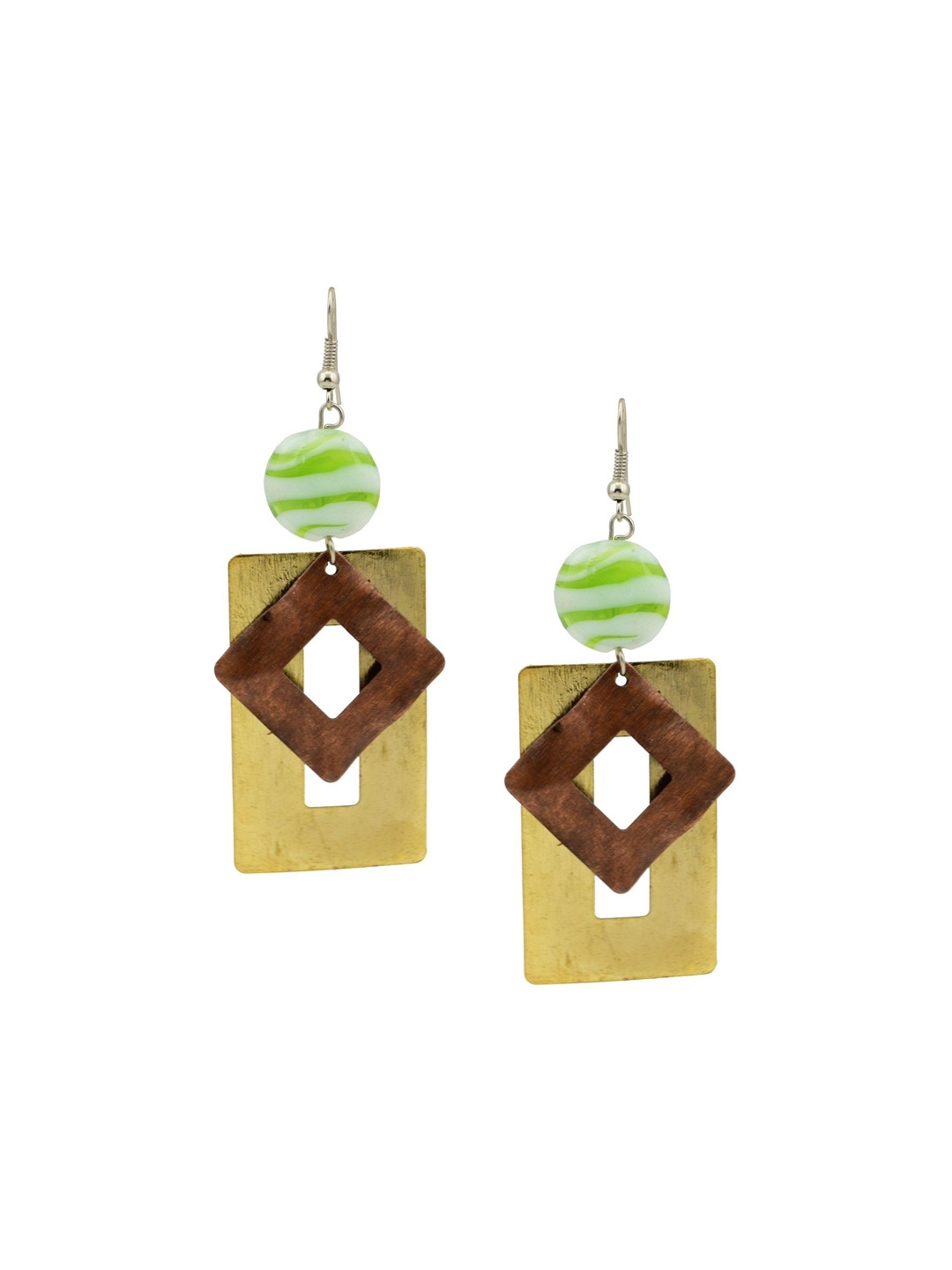 

HIGH TRENDZ Contemporary Drop Earrings, Silver
