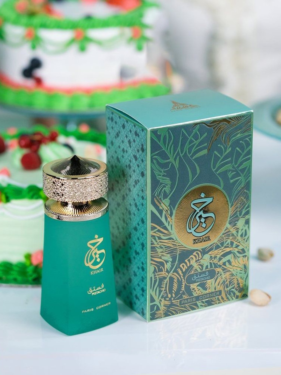 

Paris Corner Perfumes Khair Pistachio Long Lasting Eau De Parfum- 100 ml, White