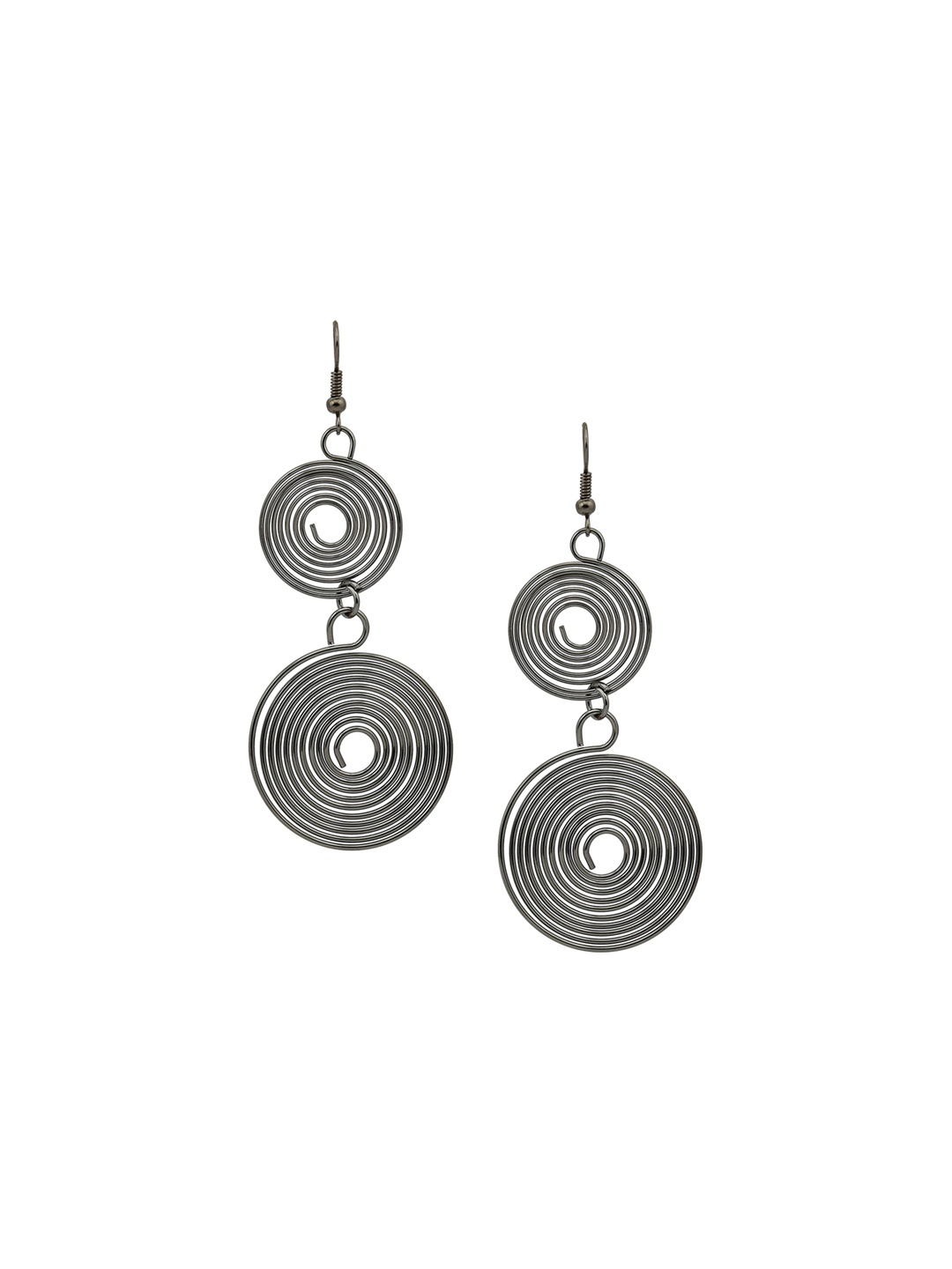 

HIGH TRENDZ Contemporary Drop Earrings, Silver