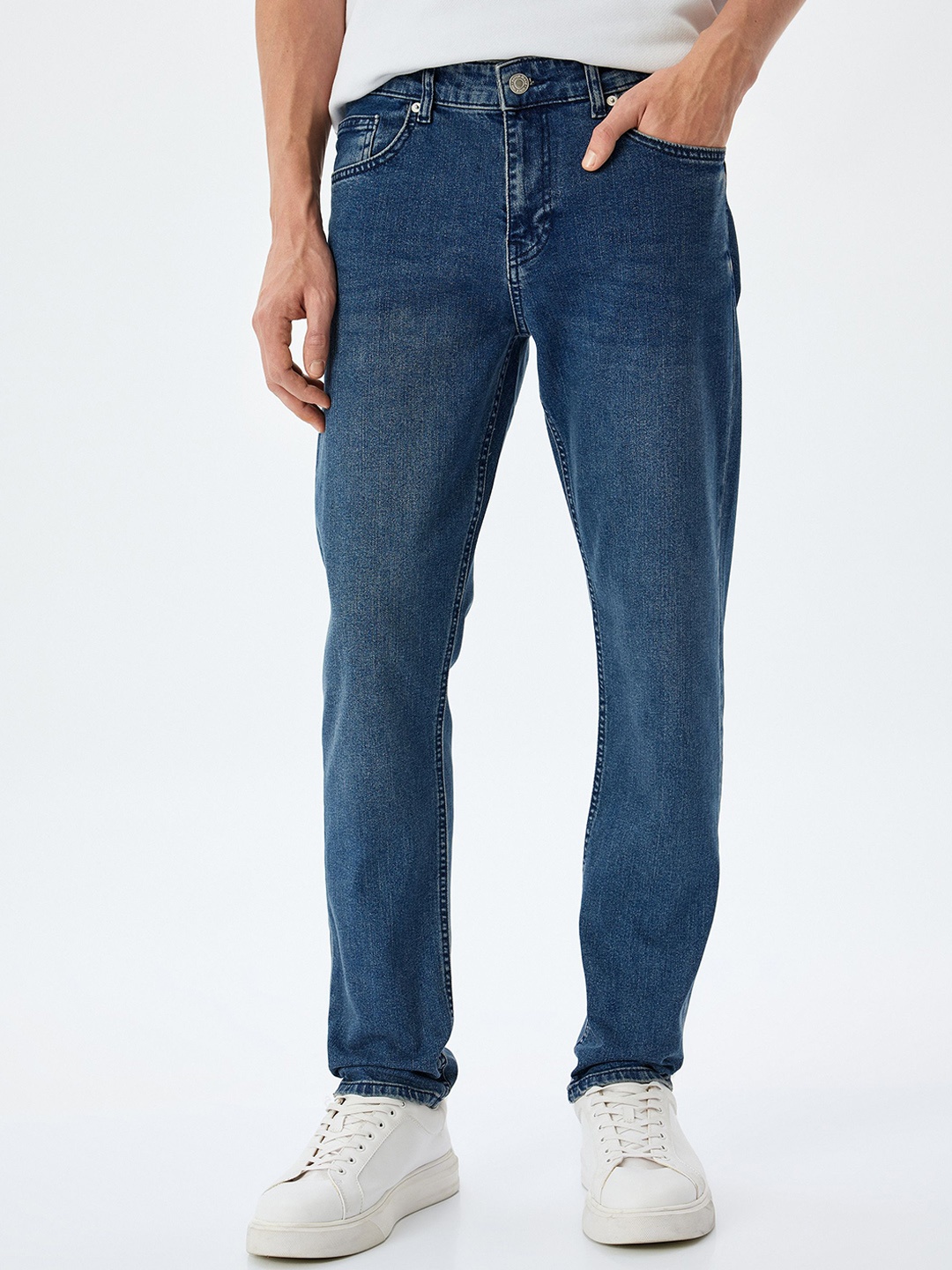 

Koton Men Cotton Regular Fit Trouser, Blue