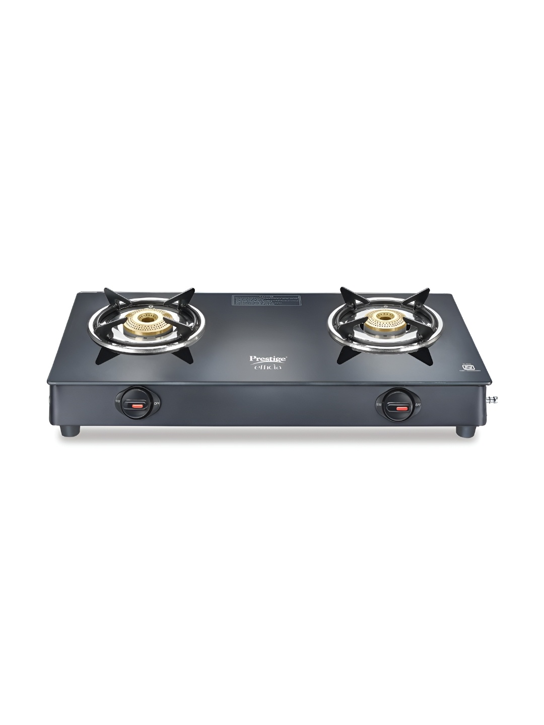 

Prestige Efficia Black Glass Top 2 Burner Gas Stove