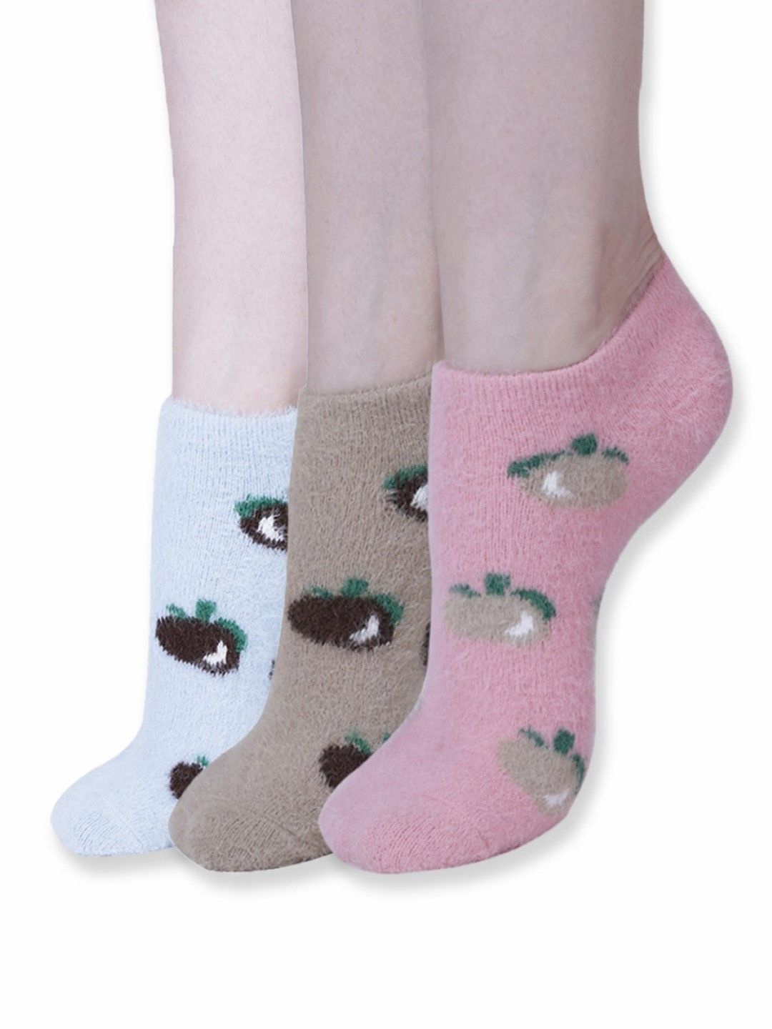 

Dollar Women Pack Of 3 Patterned Ankle Length Socks, Pink