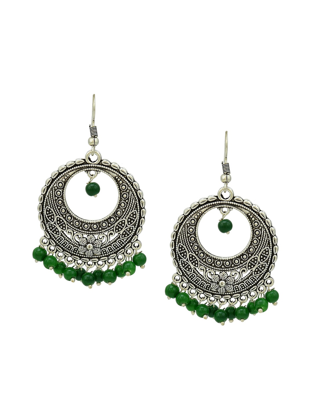 

HIGH TRENDZ Contemporary Drop Earrings, Green