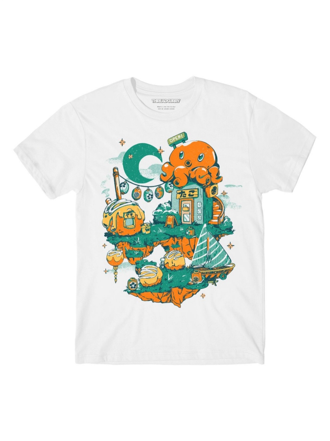 

THREADCURRY Boys Printed T-shirt, White