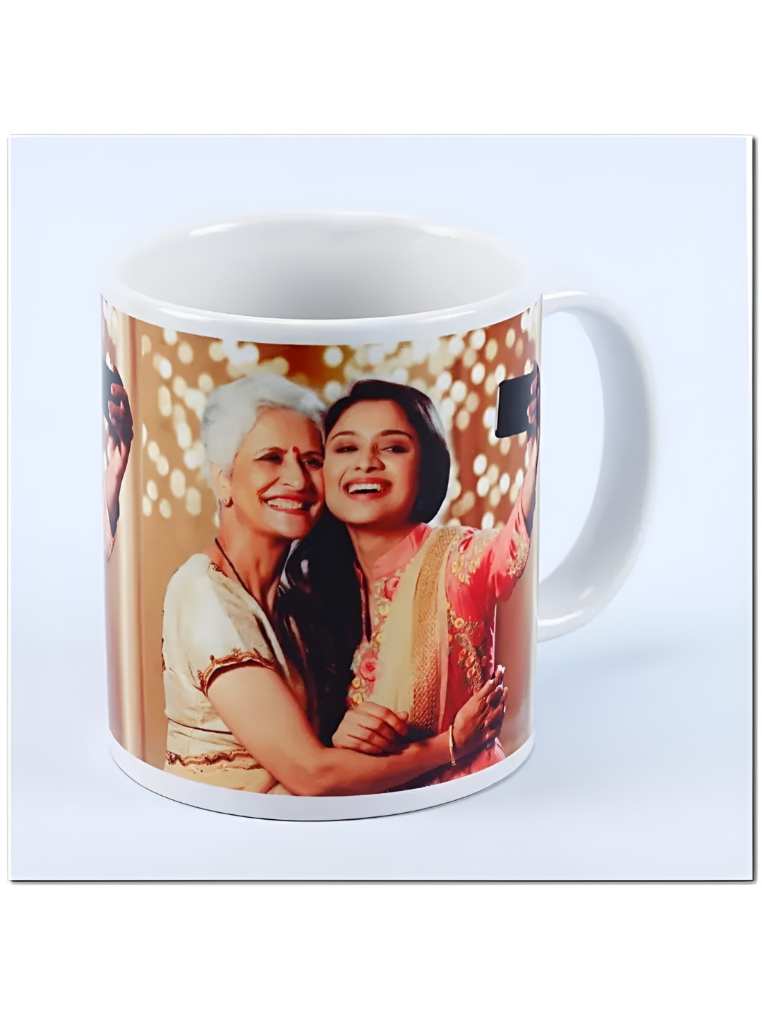 

fnp Multicoloured Printed Ceramic Glossy Mugs Set of Cups and Mugs, White