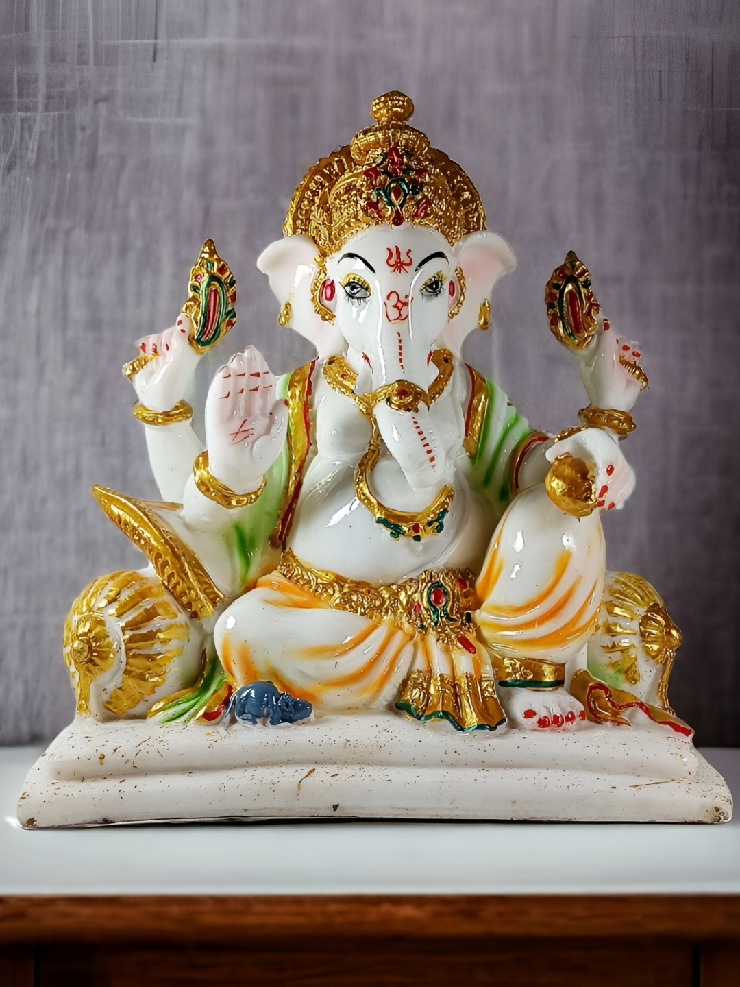 

Vrinban International White Religious Figurine Showpiece