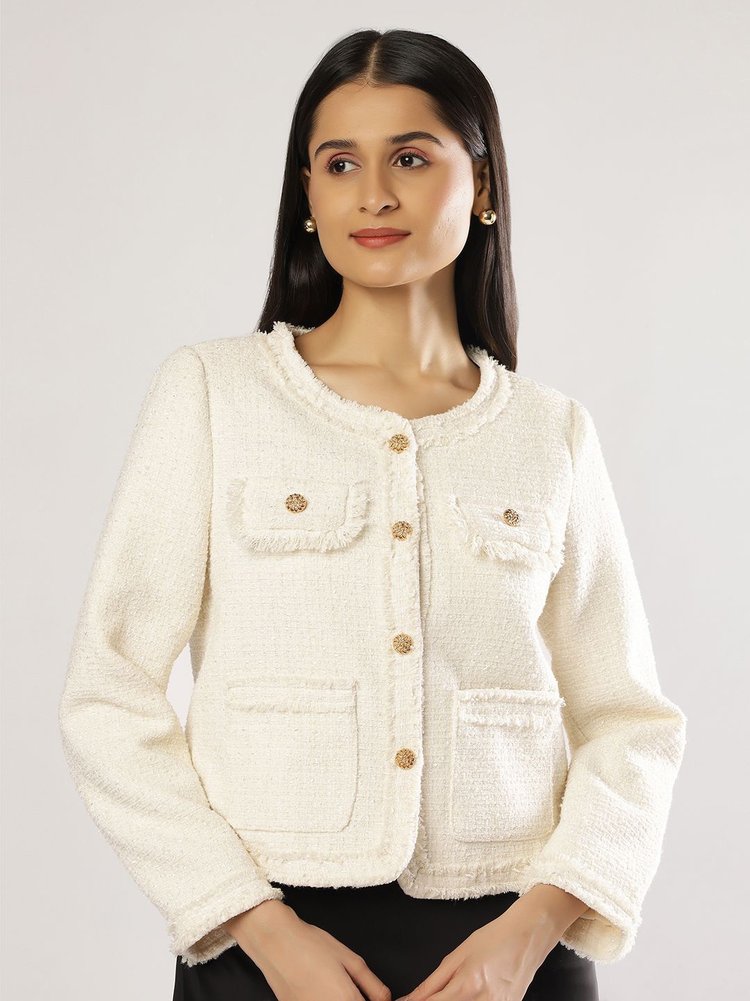 

PEACH & PANDA Women Comfort Opaque Casual Shirt, White