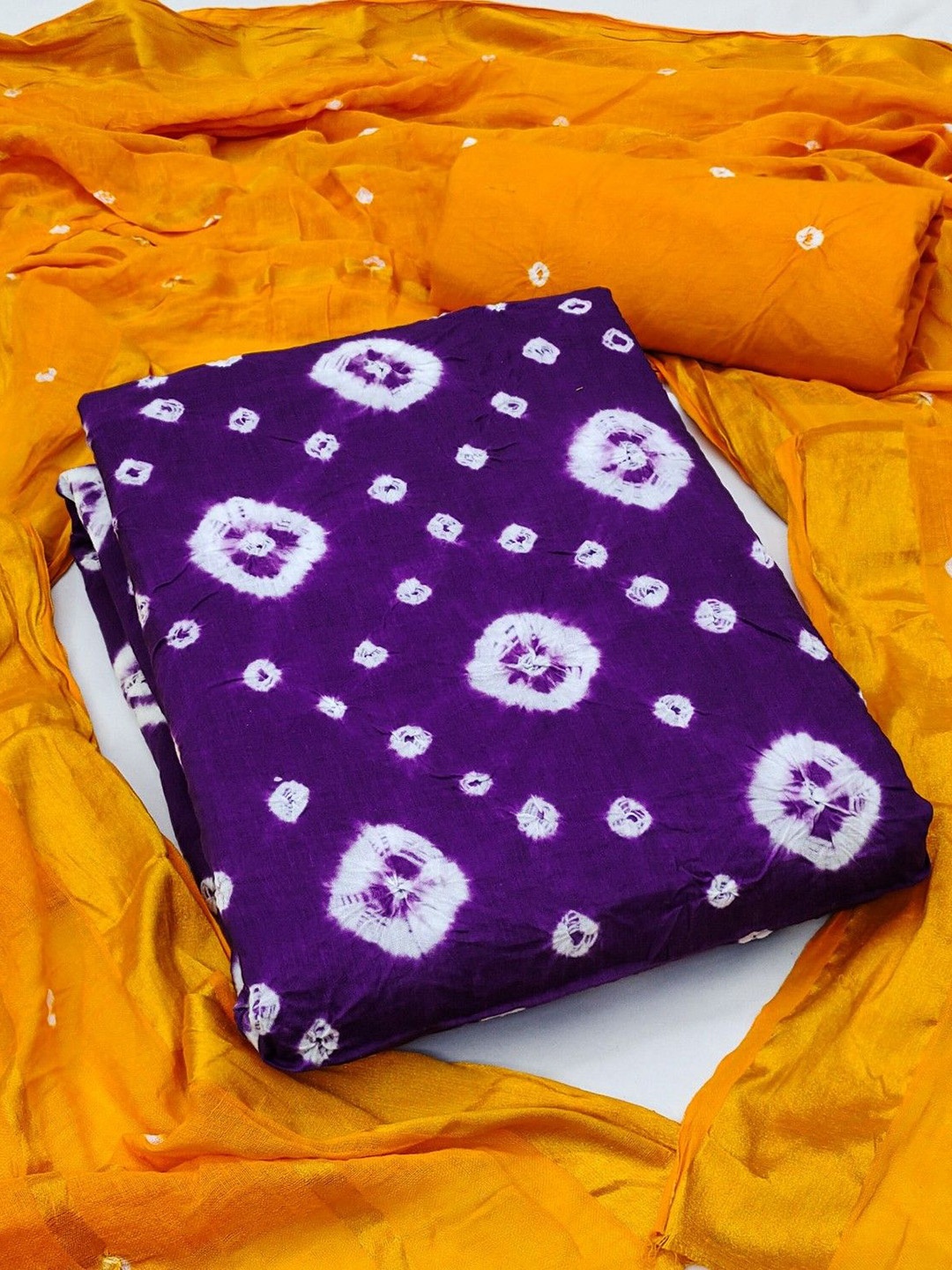 

ZEEPKART Unstitched Dress Material, Violet