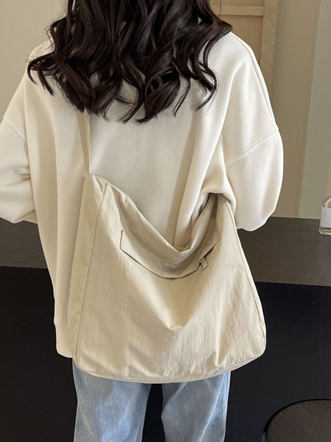 

StyleCast Structured Shoulder Bag, Beige