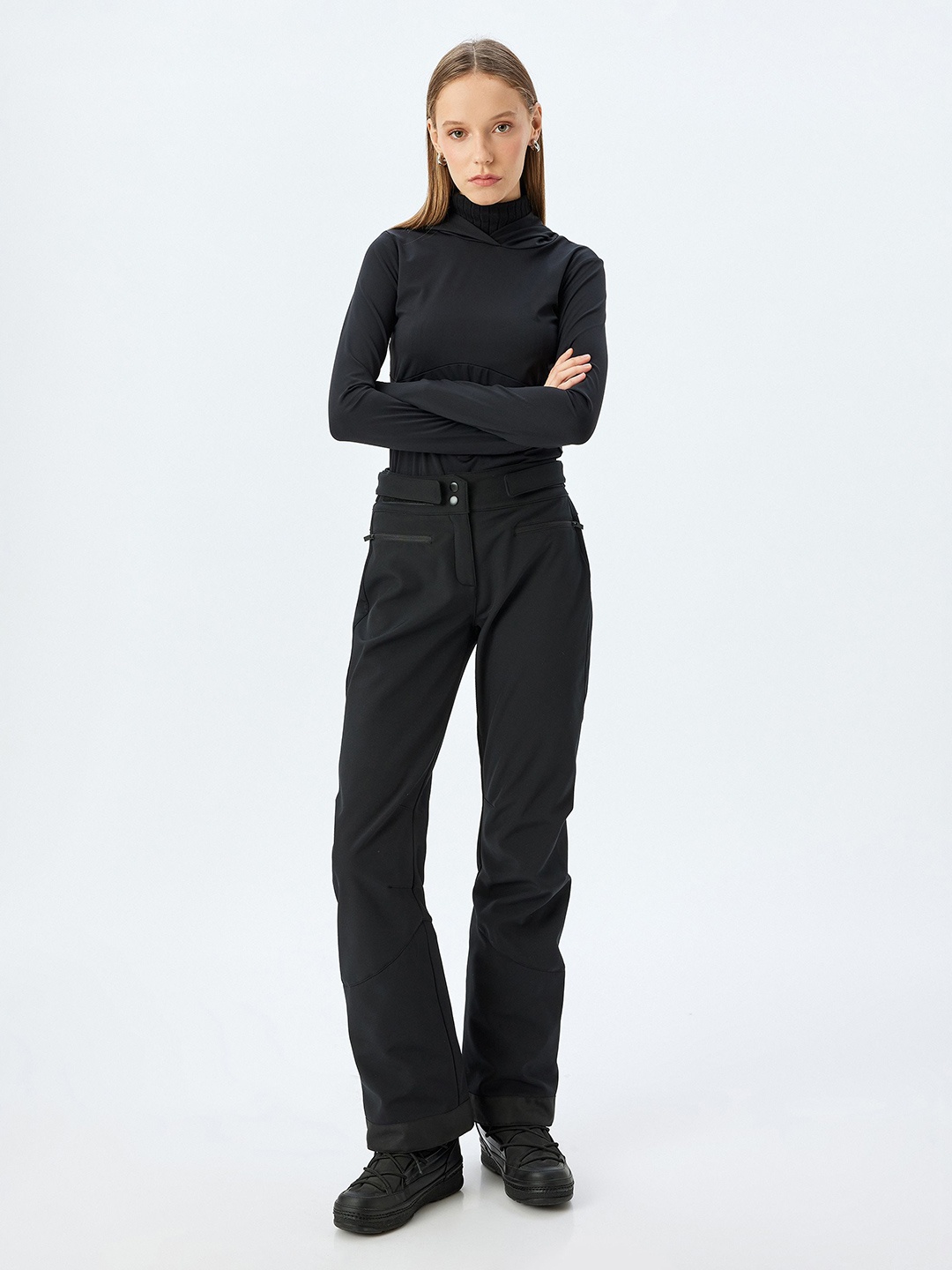 

Koton Women Hooded Long Sleeves Pullover Sweatshirt, Black