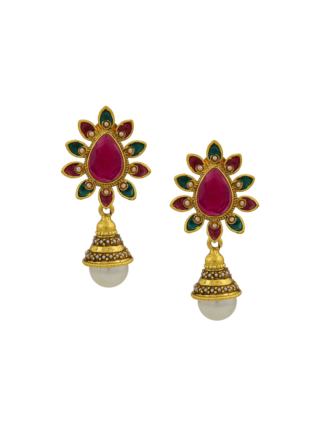 

HIGH TRENDZ Contemporary Drop Earrings, Gold