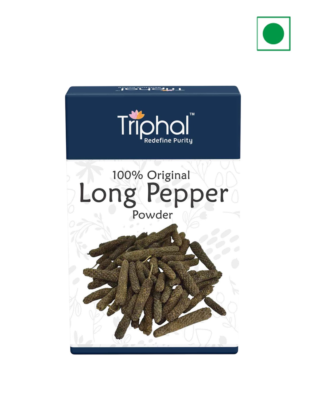 

Triphal Long Pepper Powder - 100g, Blue