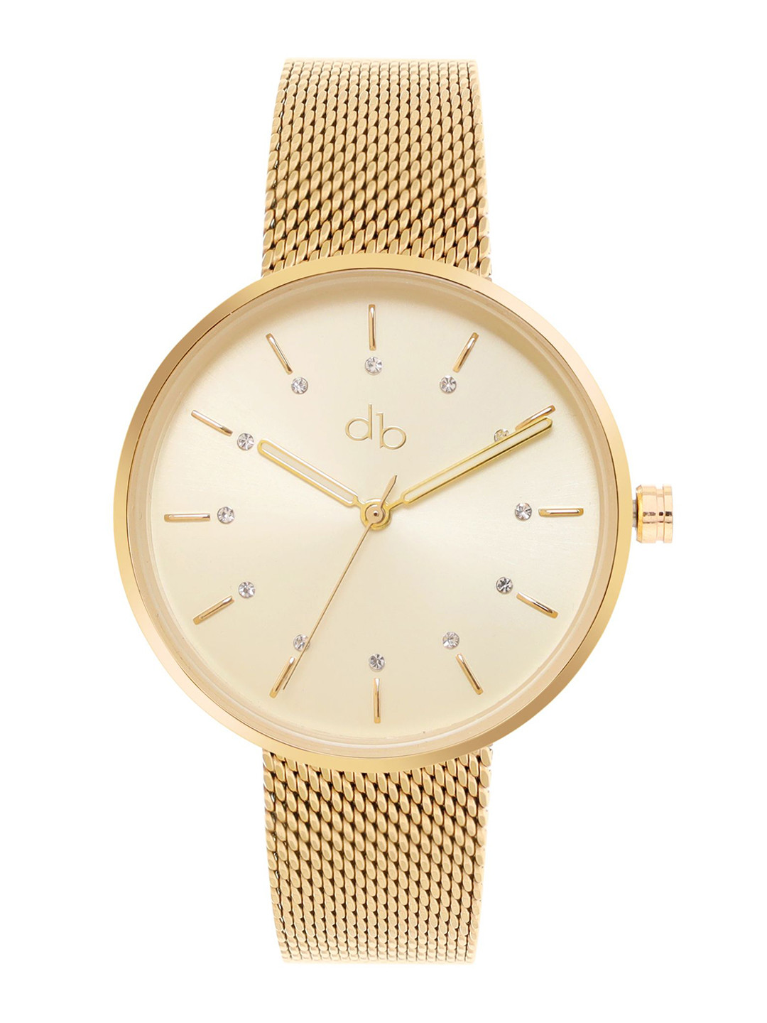 

DressBerry Women Brass Dial & Wrap Around Straps Analogue Watch DB24-21A-, Gold