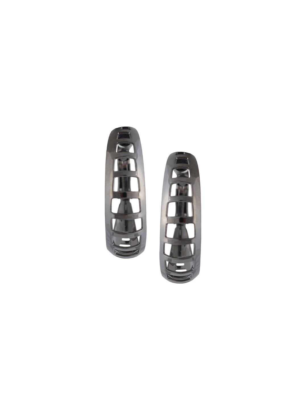 

HIGH TRENDZ Contemporary Drop Earrings, Silver