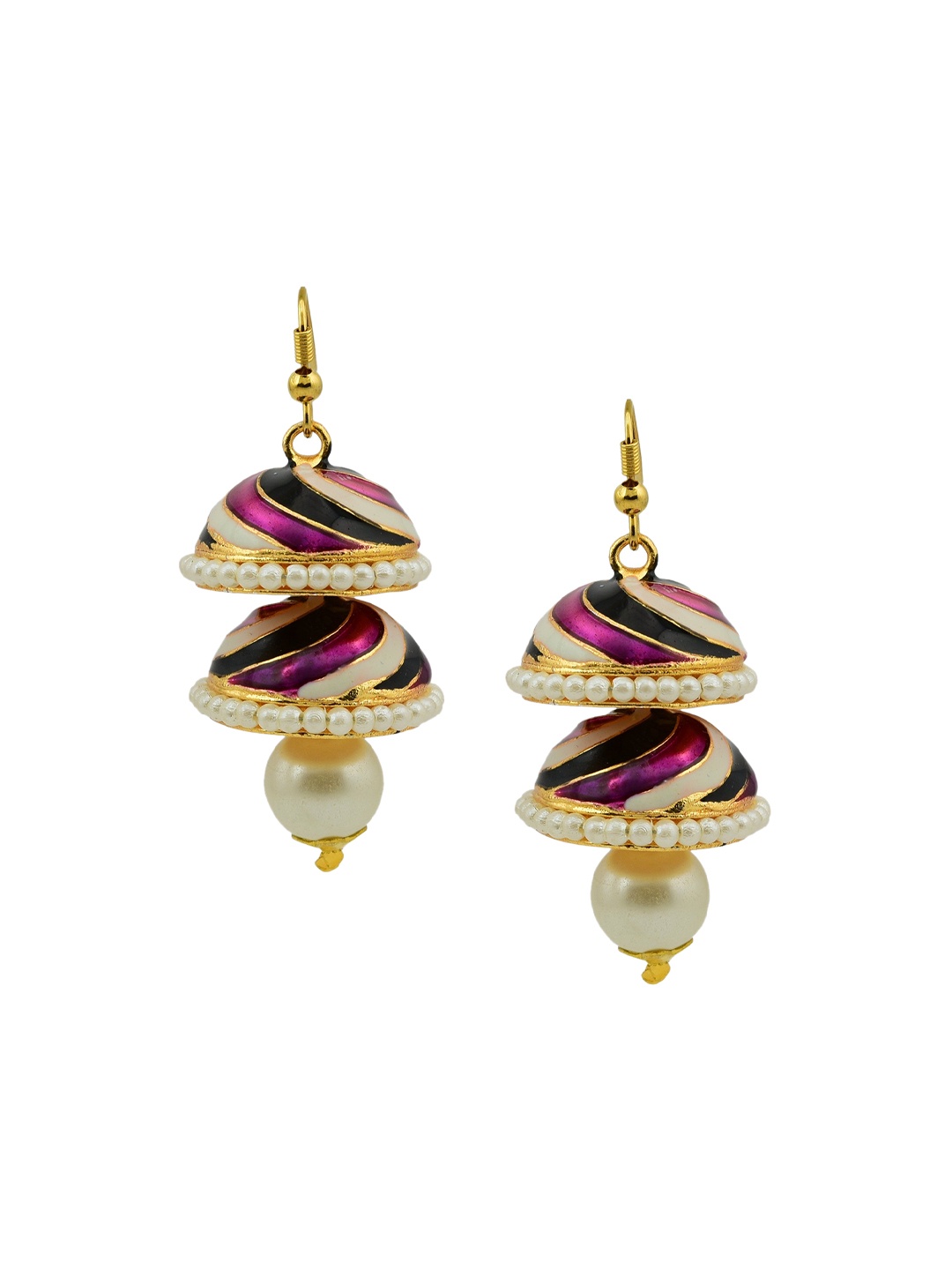 

HIGH TRENDZ Contemporary Drop Earrings, Gold