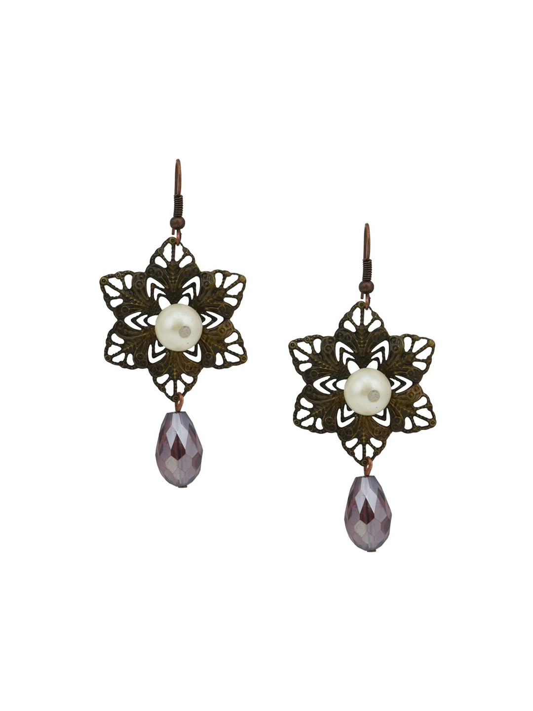 

HIGH TRENDZ Contemporary Drop Earrings, Metallic