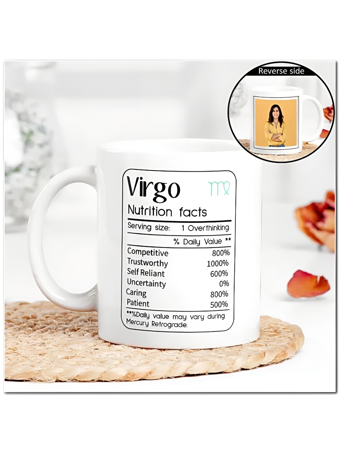 

fnp Multicoloured Printed Ceramic Glossy Mugs Set of Cups and Mugs, White