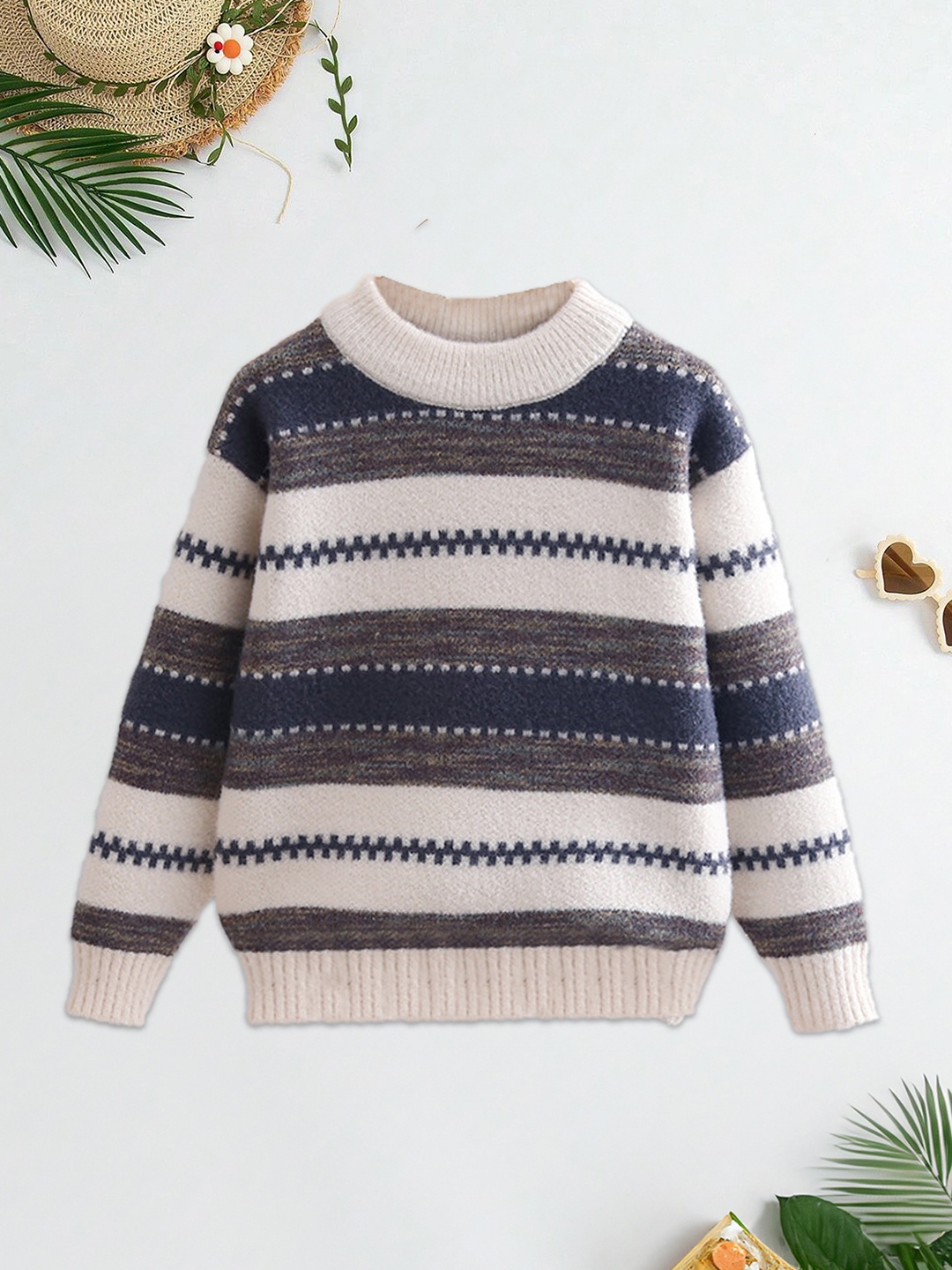 

FOREVER FRIDAY Boys Striped Pullover, Blue