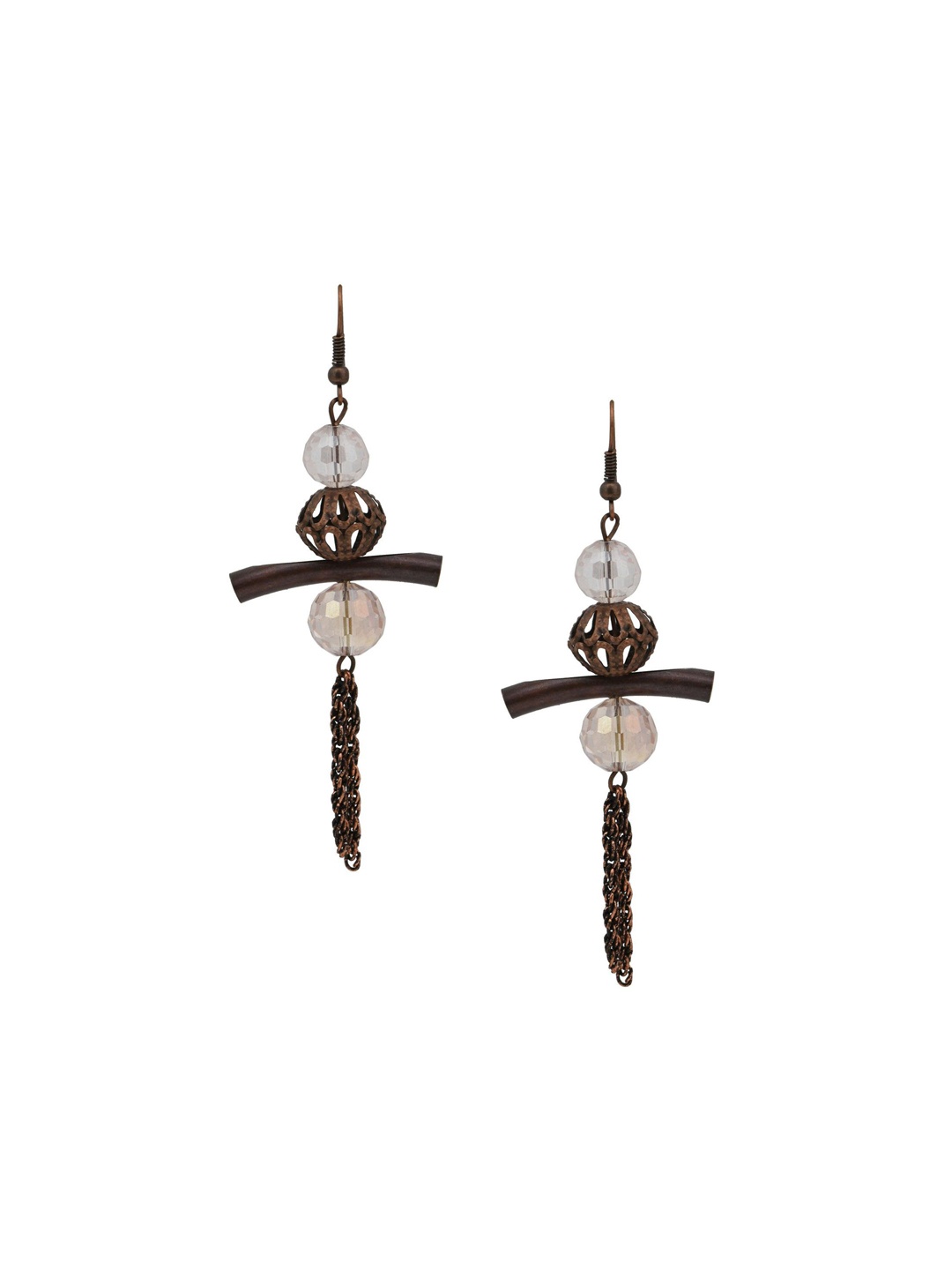 

HIGH TRENDZ Contemporary Drop Earrings, Metallic