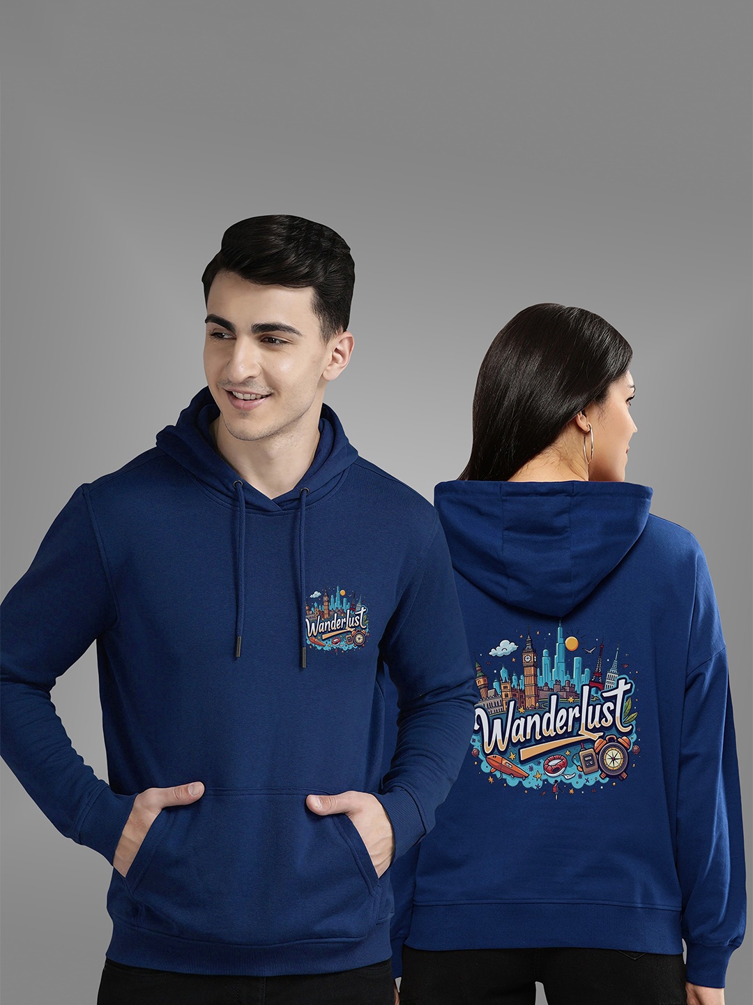 

BAESD Unisex Hooded Sweatshirt, Blue