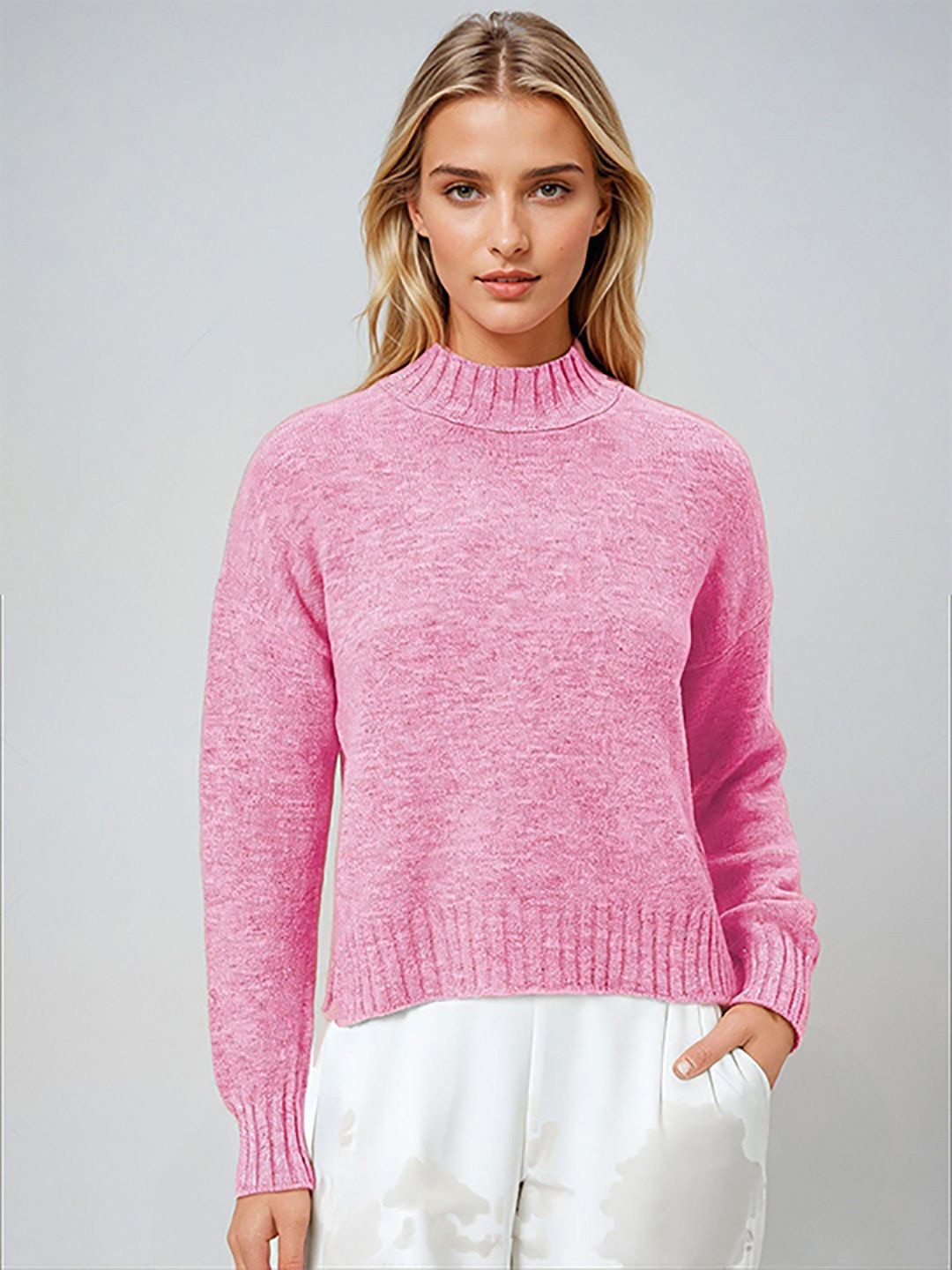 

Stylecast X Kotty Women Cotton Pullover, Pink