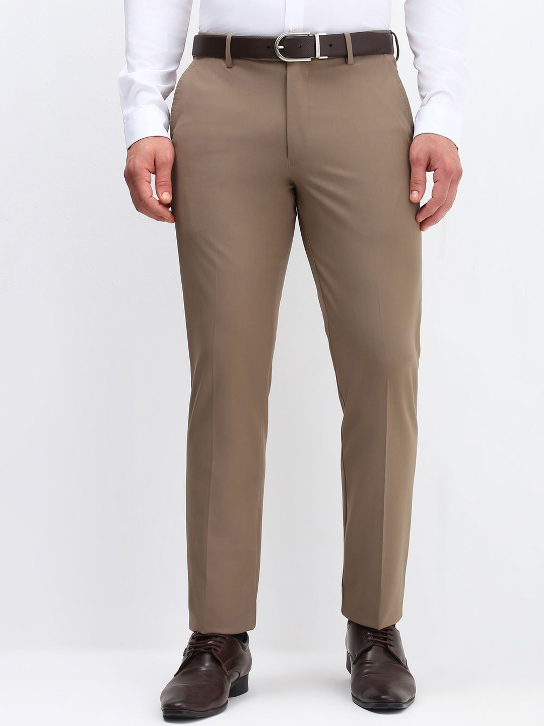 

Allen Solly Sport Men Slim Fit Trousers, Brown
