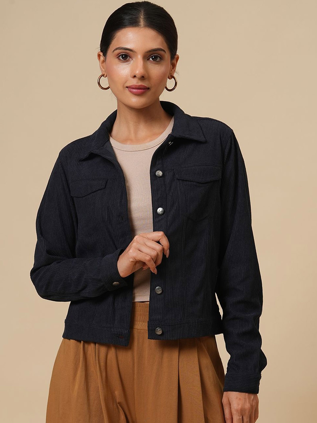 

Chemistry Women Washed Tailored Jacket, Blue
