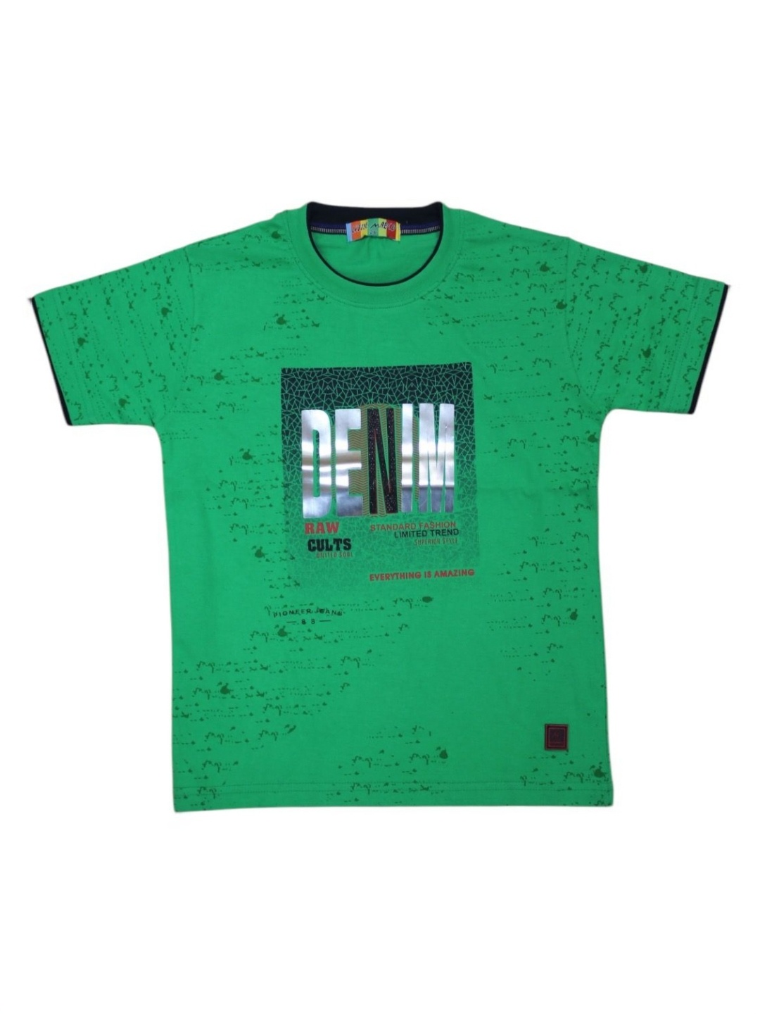 

Little Marco Boys Printed Pockets T-shirt, Green