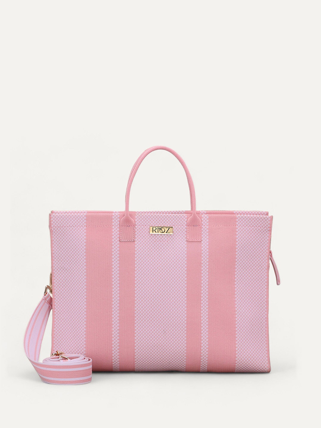 

Rioz Oversized Shopper Handheld Bag with Tasselled, Pink