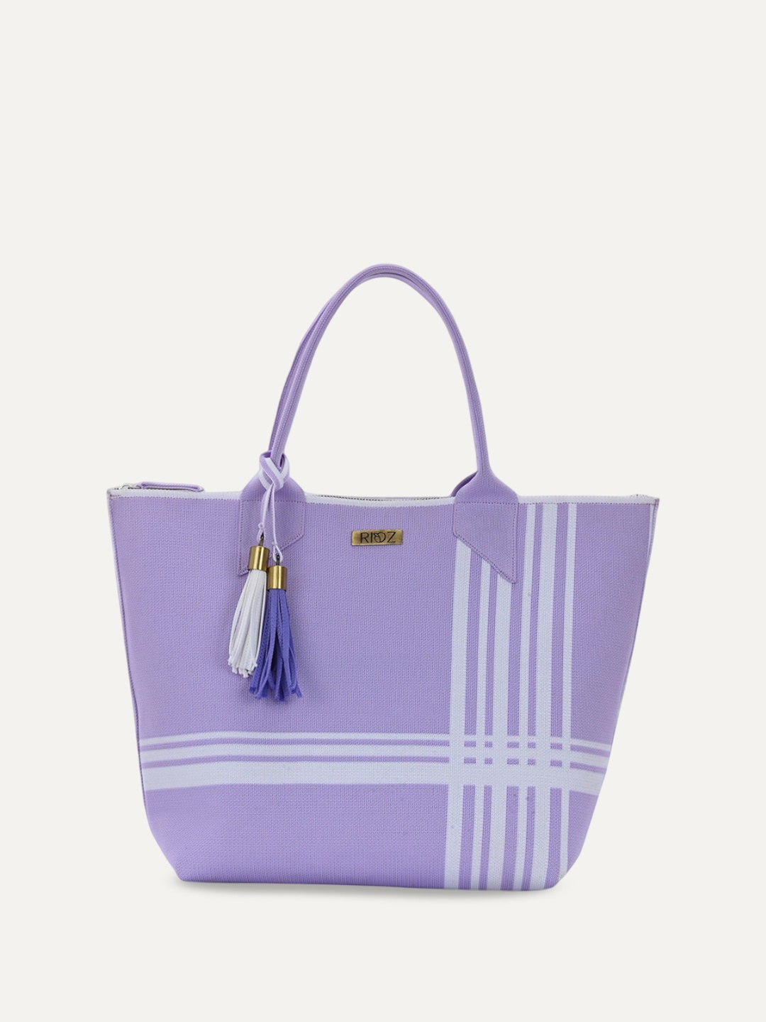 

Rioz Oversized Shopper Shoulder Bag with Tasselled, Purple