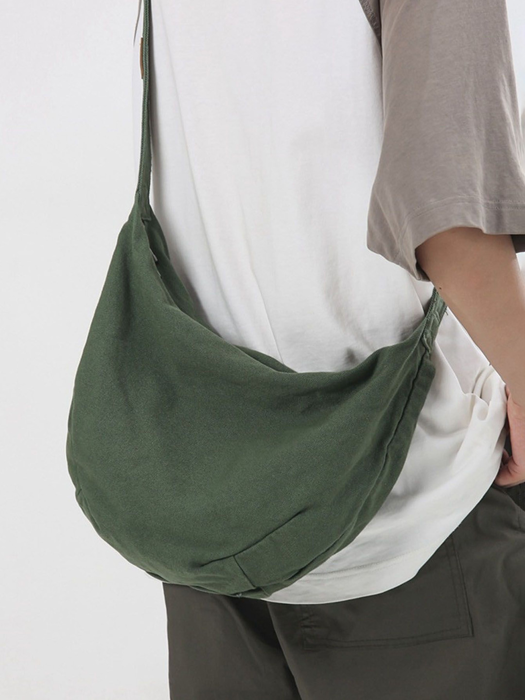 

StyleCast Green Structured Side Bag
