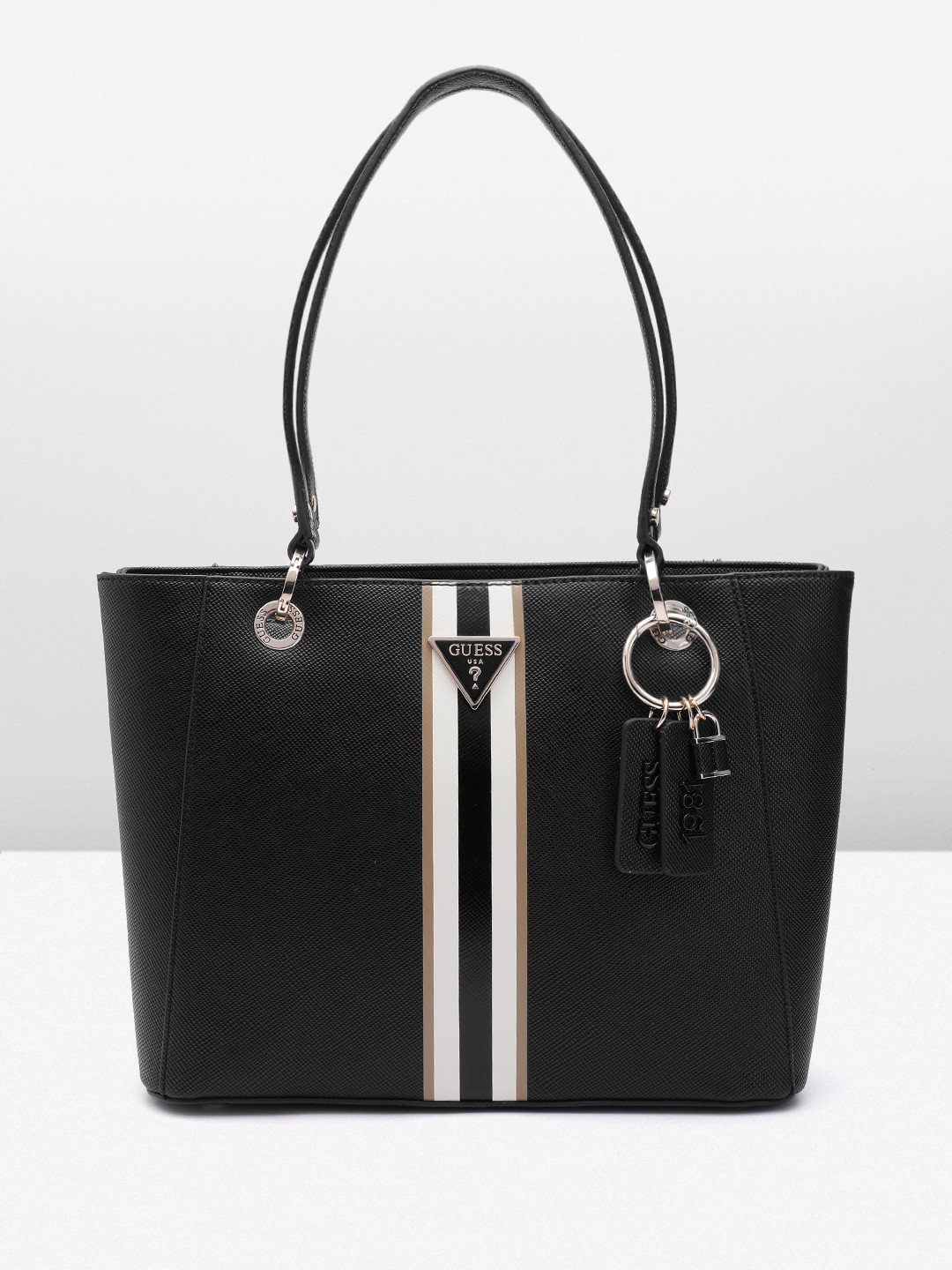 

GUESS Structured Shoulder Bag, Black