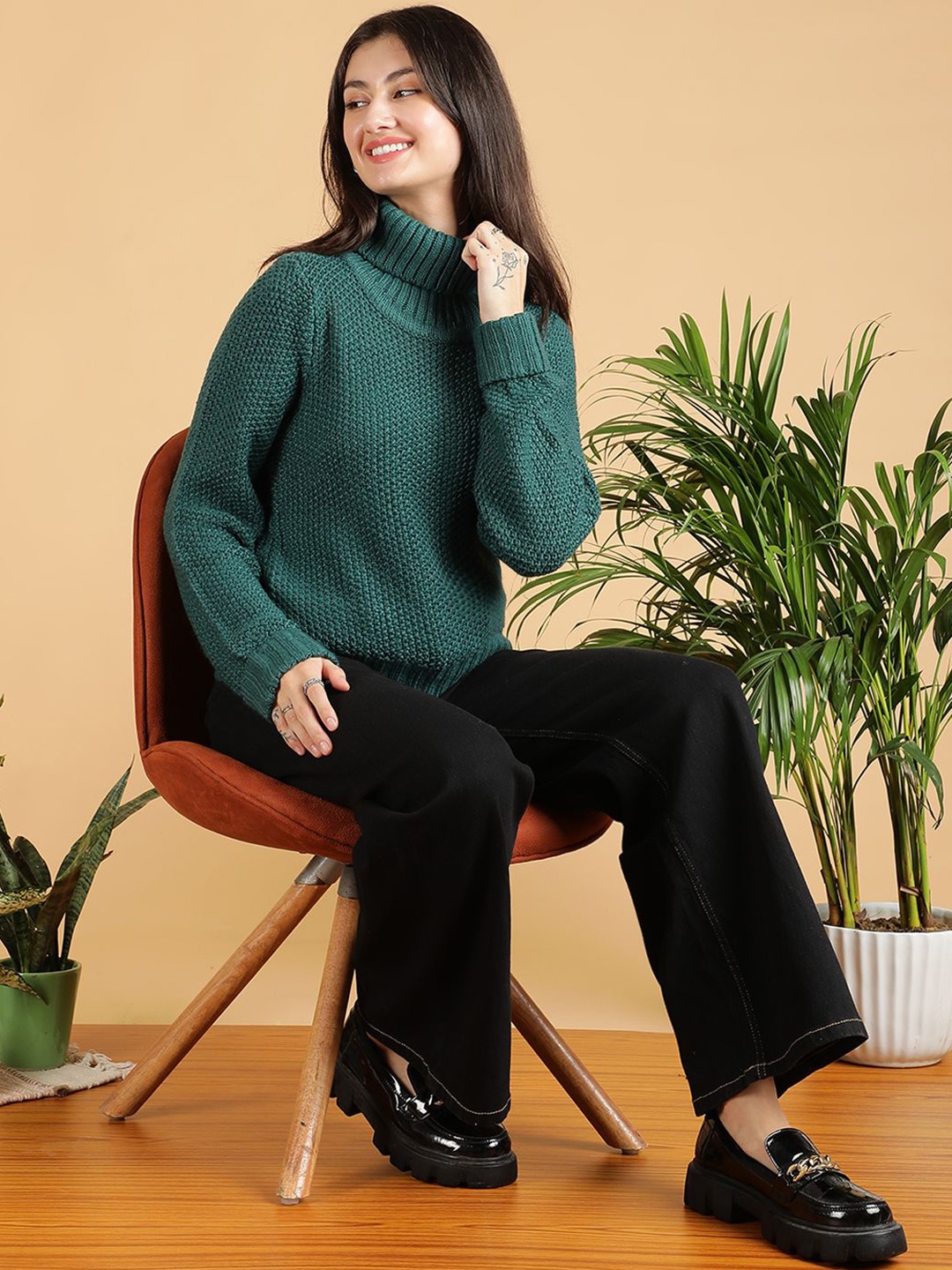 

Stylecast X Kotty Women Pullover Sweater, Green