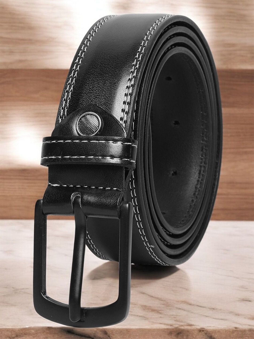 

Metronaut Men PU Formal Belt, Black