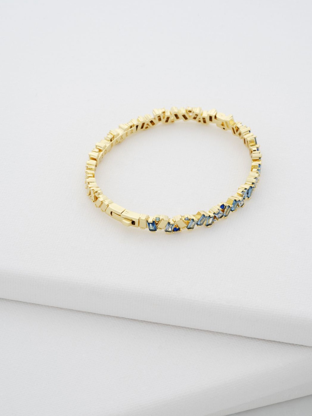

Ted Baker Women Brass Crystals Bangle-Style Bracelet, Gold