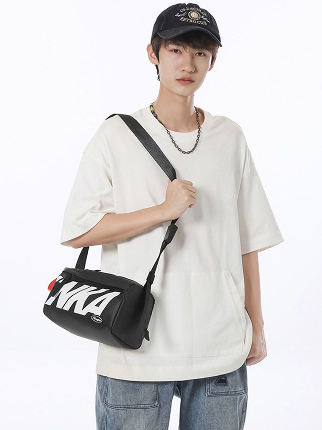 

StyleCast Black Printed Side Bag