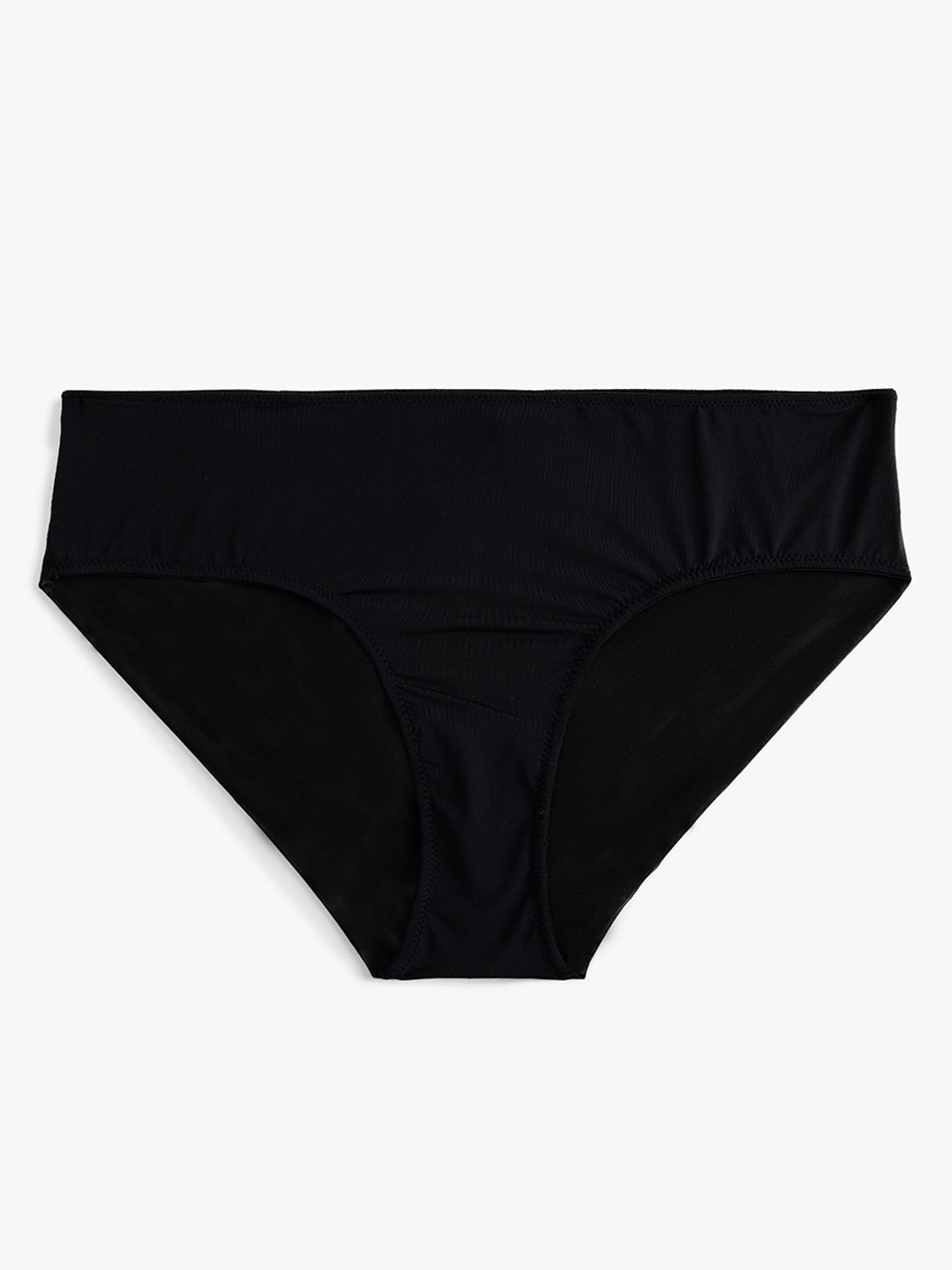 

Koton Women Mid-Rise Basic Briefs, Black