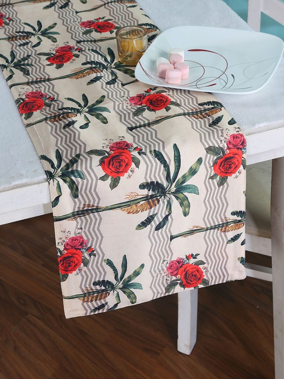 

PENTADECO 54" Floral Printed Table Runner, Multi