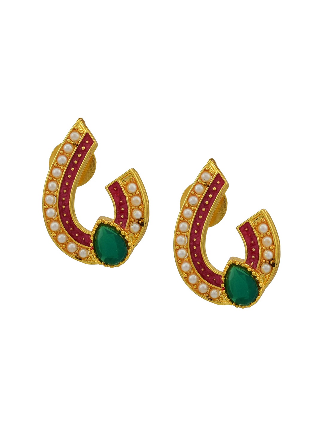 

HIGH TRENDZ Contemporary Drop Earrings, Gold