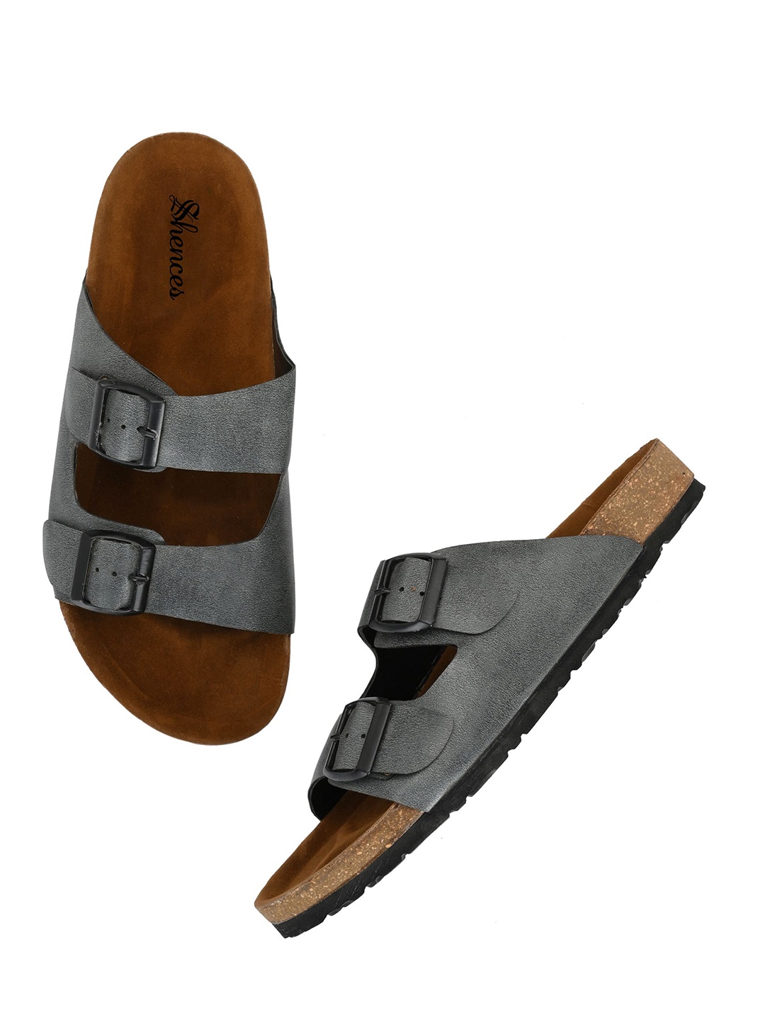 

SHENCES Men Comfort Sandals, Grey