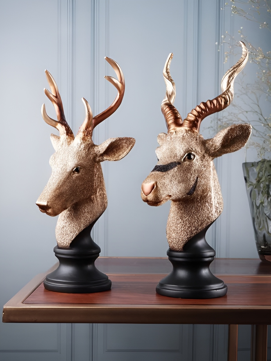 

NAYRA HANDICRAFTS Deer Figurine Showpiece, Gold