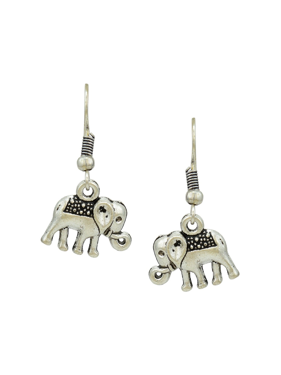 

HIGH TRENDZ Contemporary Drop Earrings, Silver