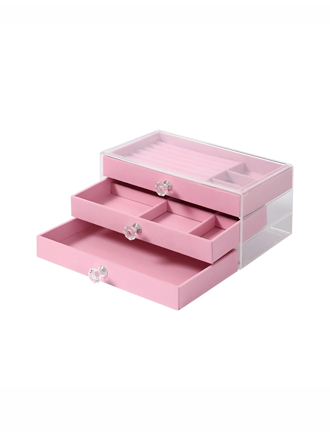 

YouBella Set of 1 Regular Jewellery Organizer, Pink