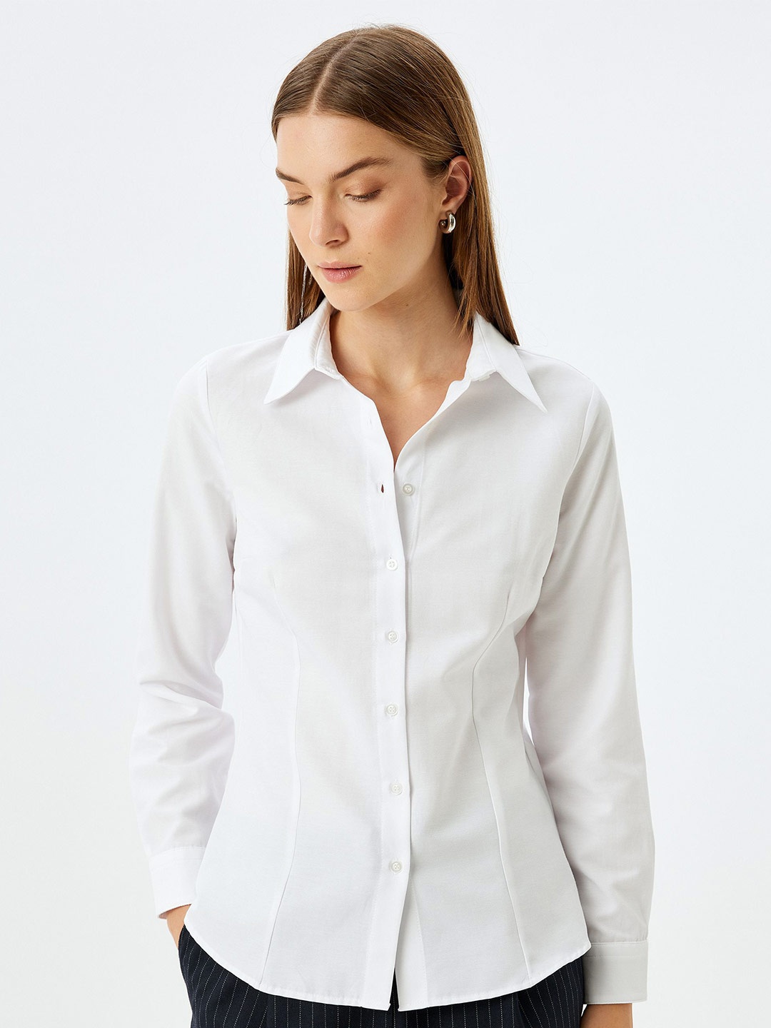 

Koton Women Opaque Casual Shirt, White