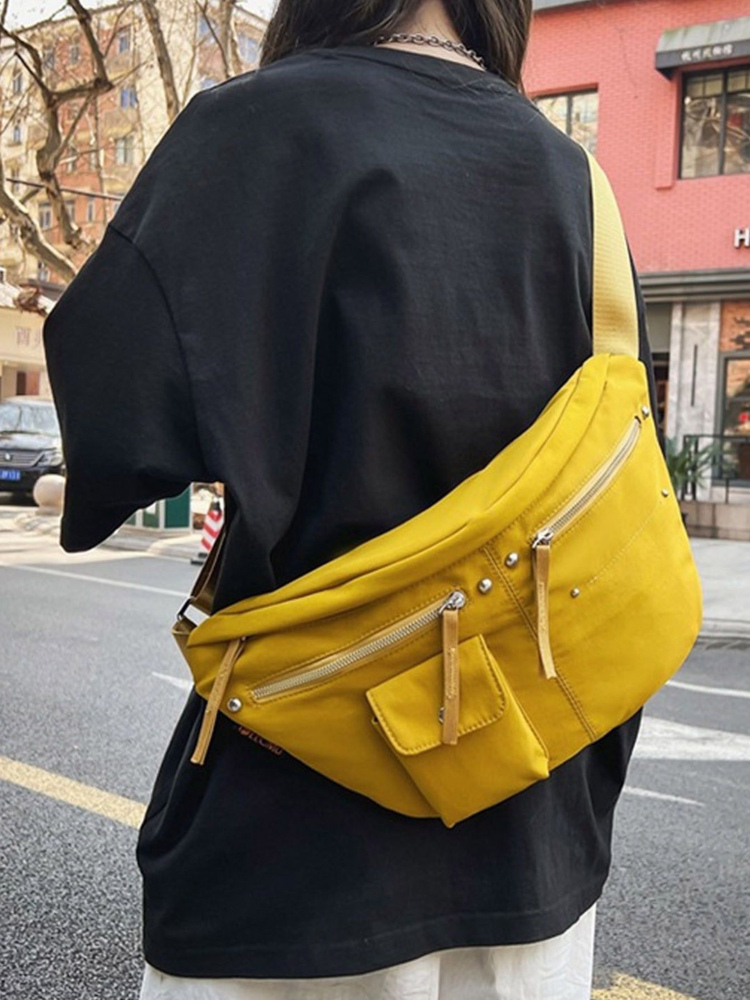 

StyleCast Yellow Stylish Fanny Pack