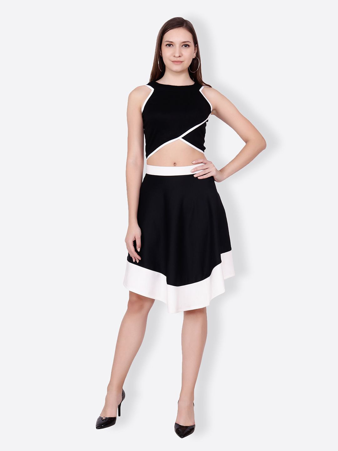 

BAESD Women Sleeveless Fitted Crop Top, Black