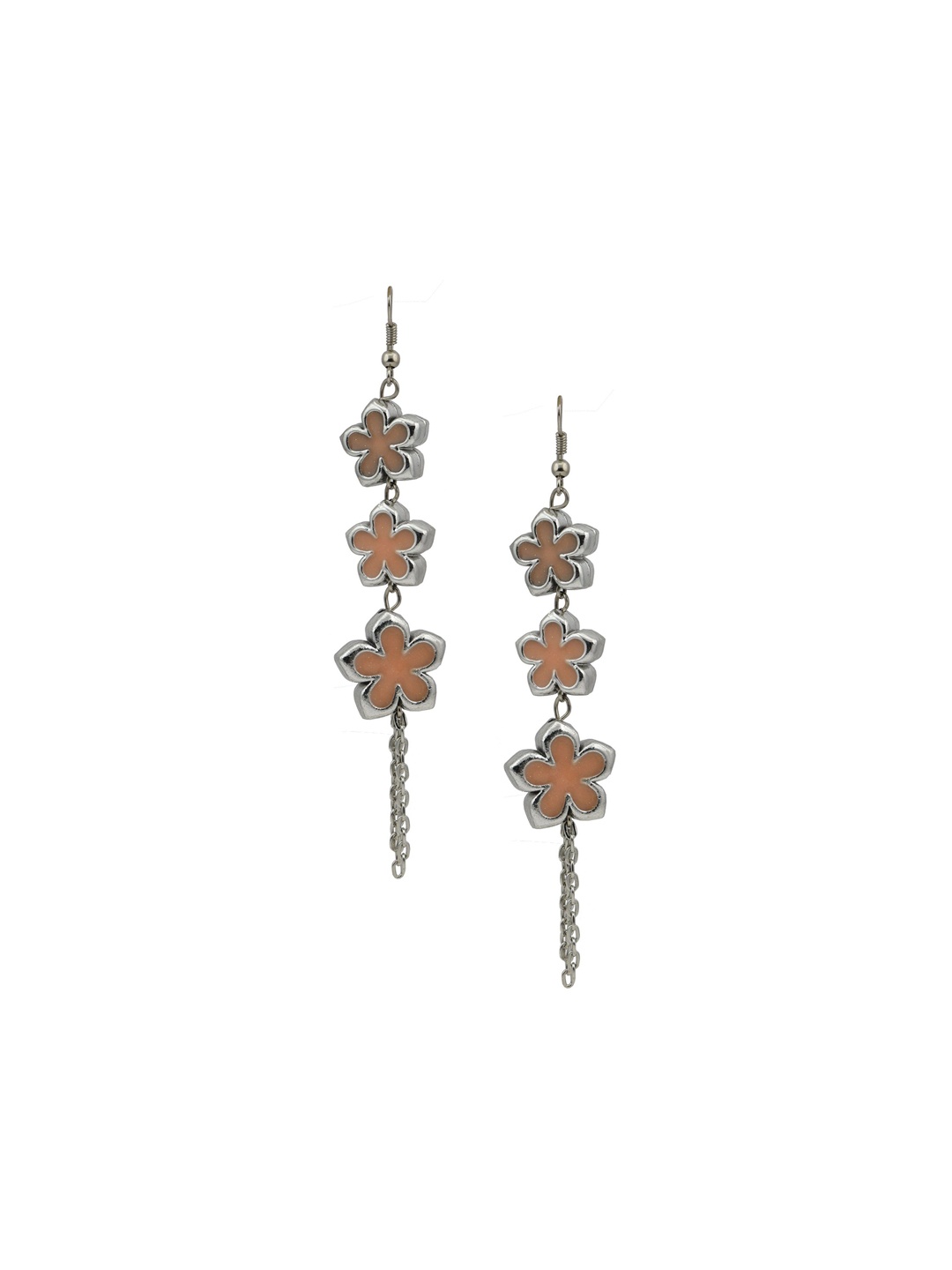 

HIGH TRENDZ Contemporary Drop Earrings, Silver