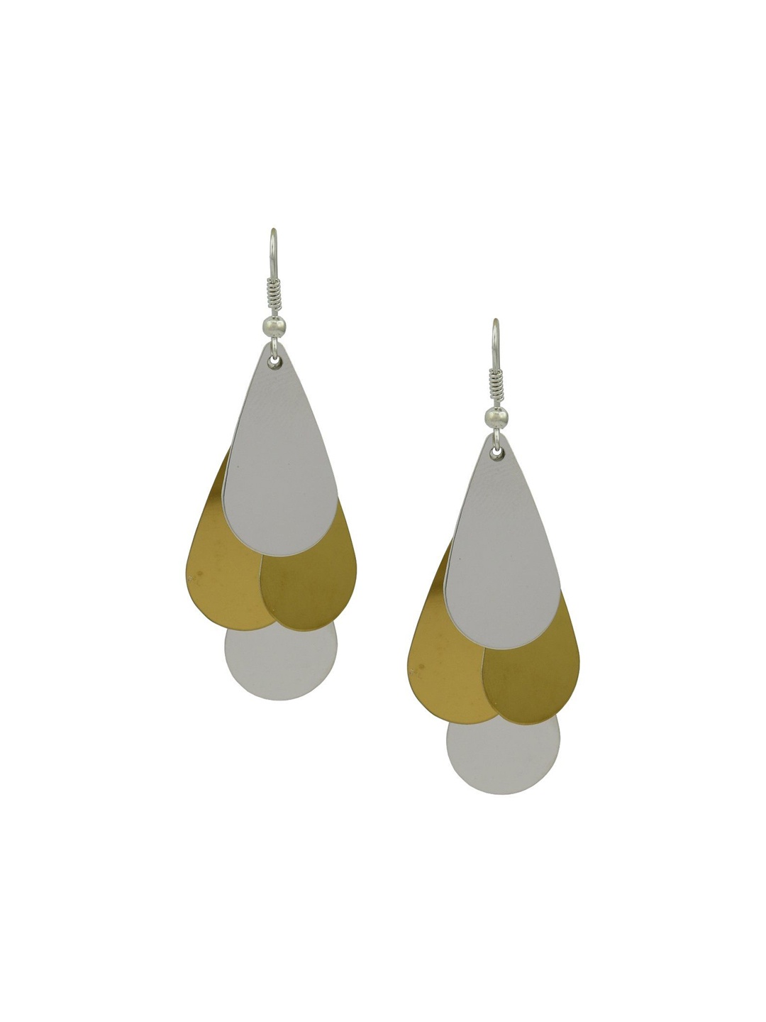 

HIGH TRENDZ Contemporary Drop Earrings, Silver