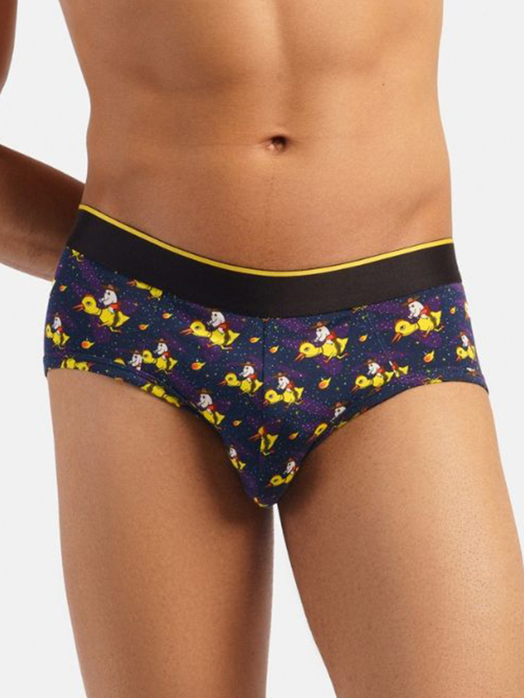 

bummer Men Printed Mid-Rise Basic Brief BRSRU01S, Blue
