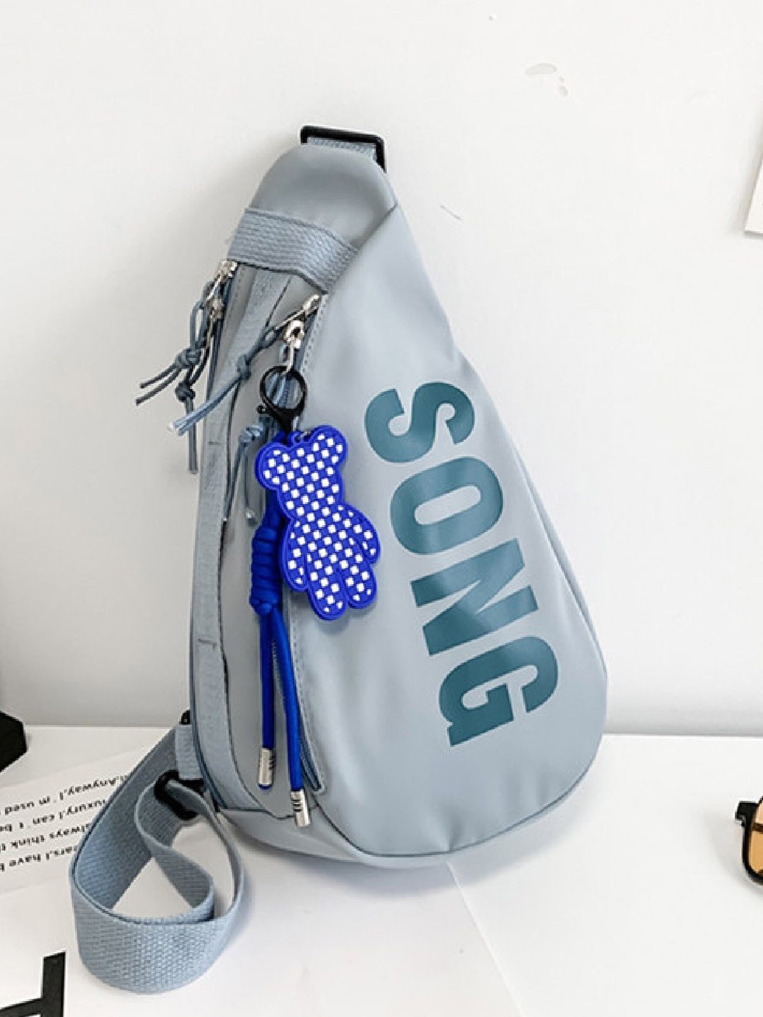 

StyleCast Grey Typography Printed Stylish Cross Body Bag